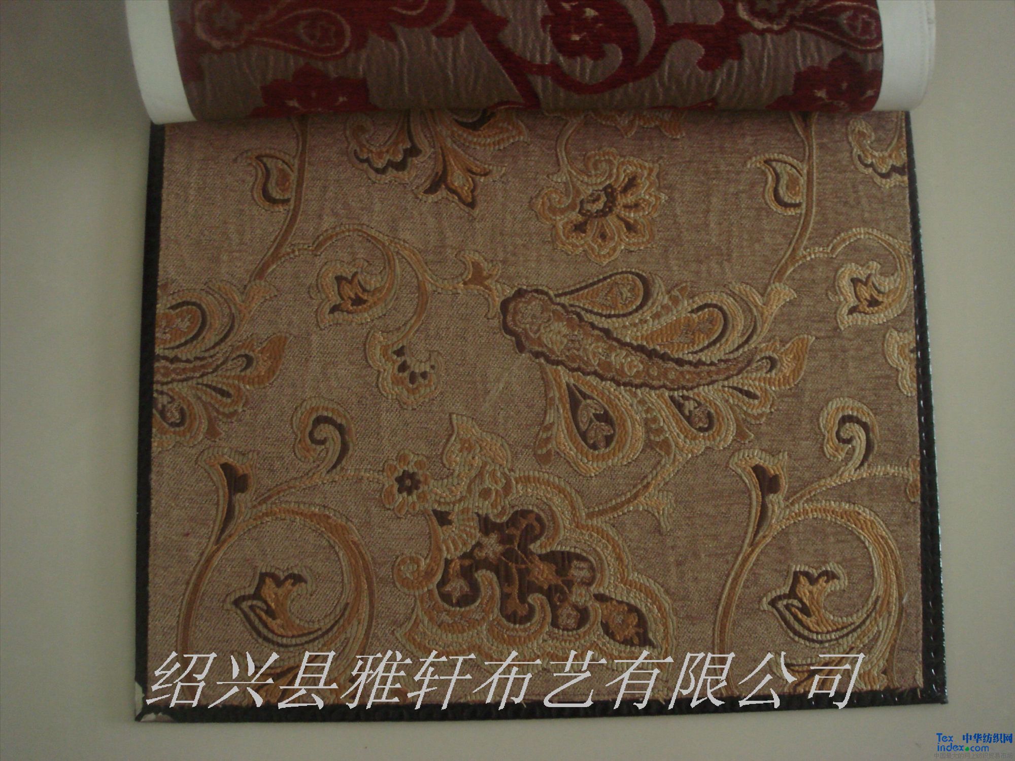 高檔色織雪尼爾大提花窗簾布 用途家居工程裝飾 成份棉 規(guī)格280