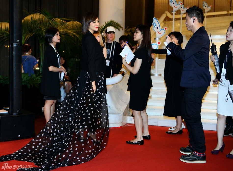 關(guān)之琳低胸事業(yè)線搶鏡120萬拍得雕塑